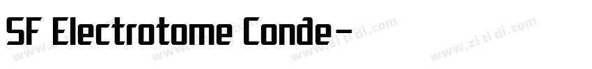SF Electrotome Conde字体转换